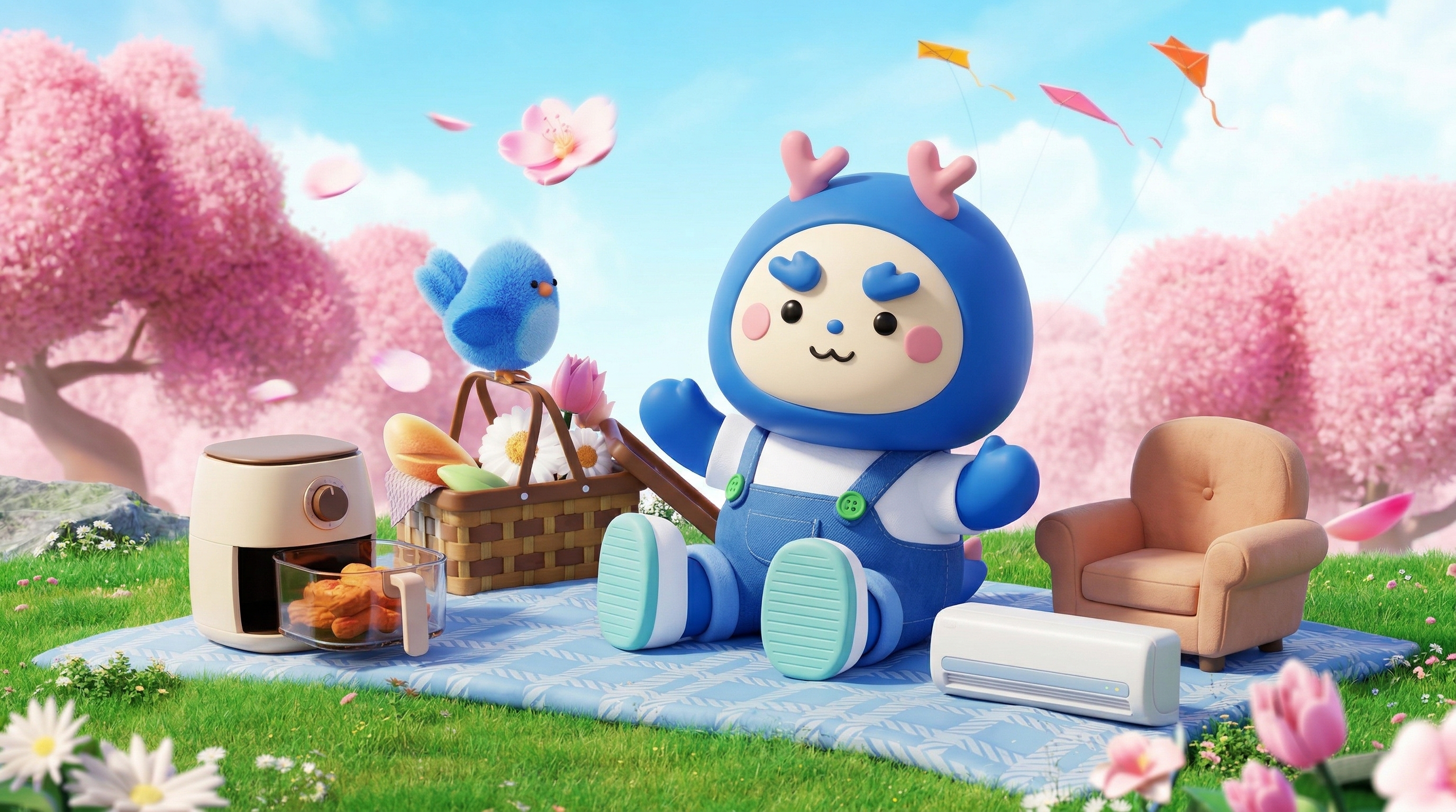 凯凯龙 IP · 春日野餐场景